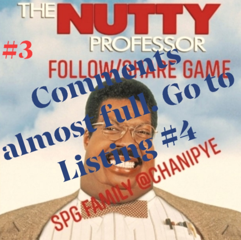 LIKE Listing #4 to continue playing. Game continued on LISTING #4